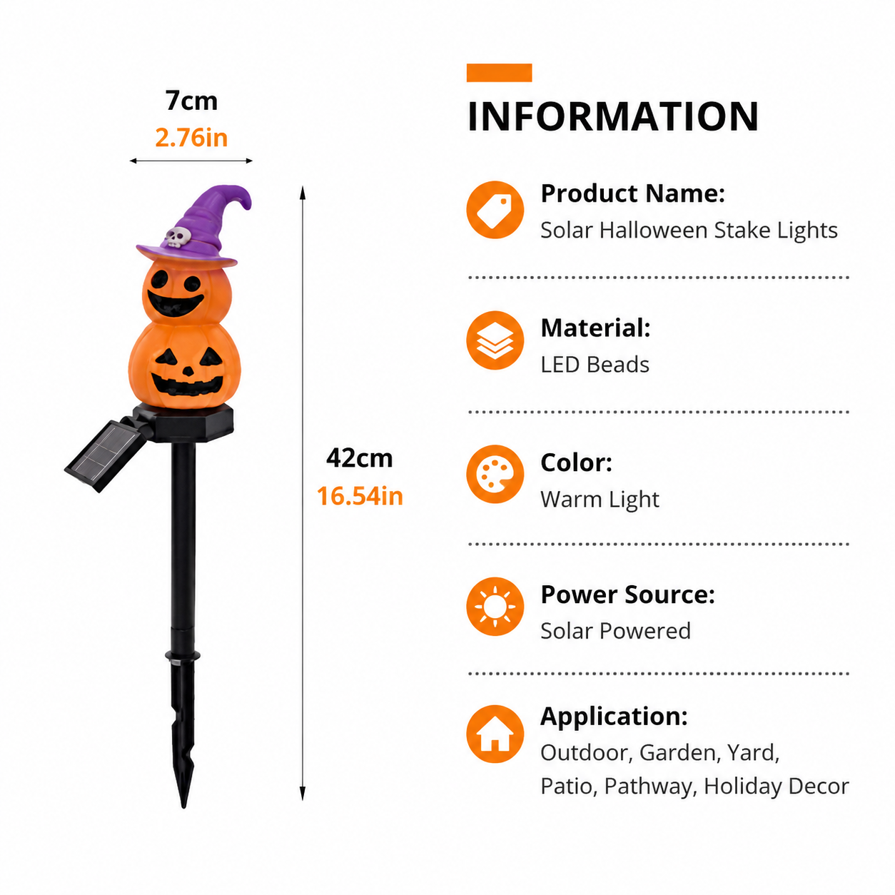 Halloween Solar Pathway Lights Set view 2