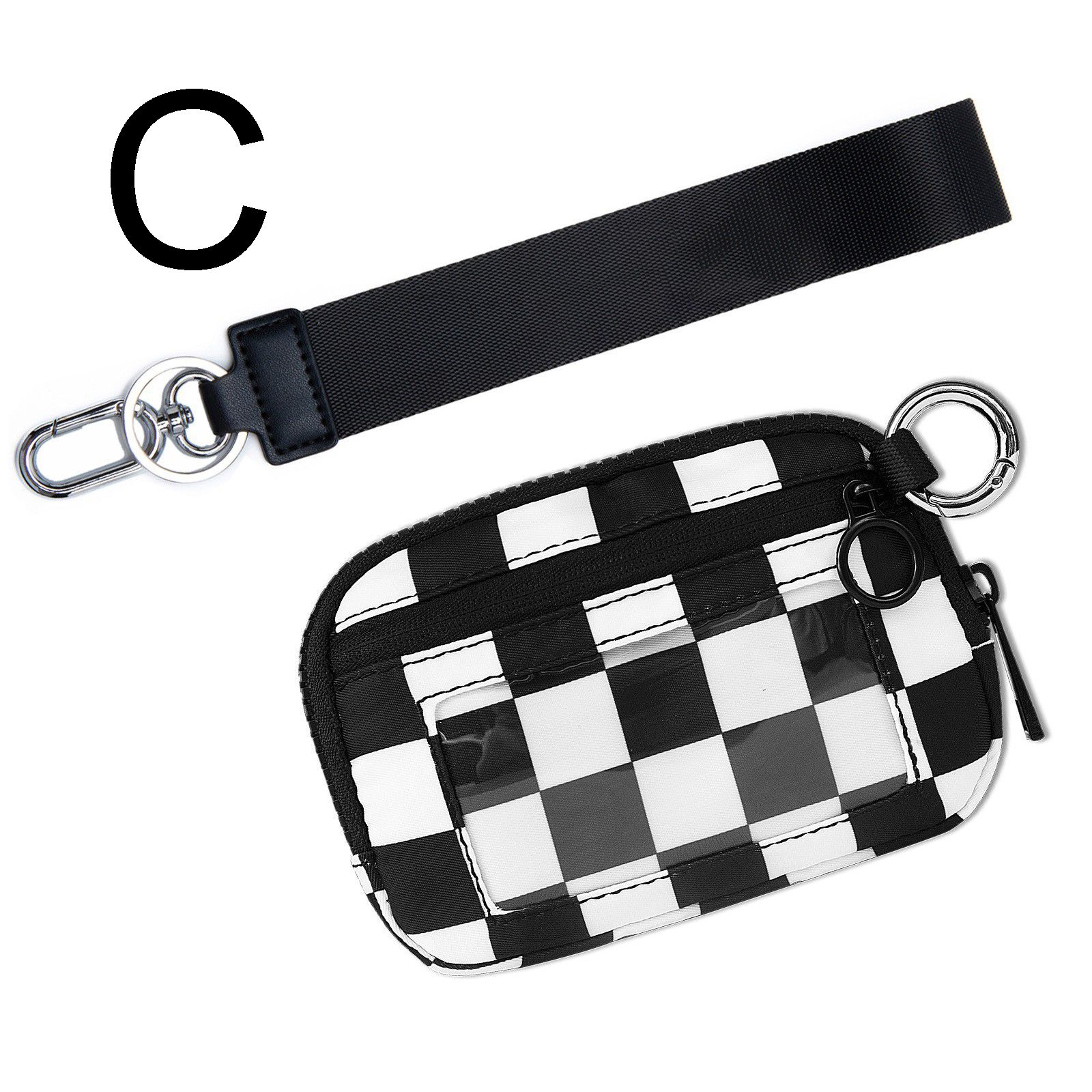 Waterproof Oxford Wristlet Wallet Card Holder with Detachable Wrist Strap view 11