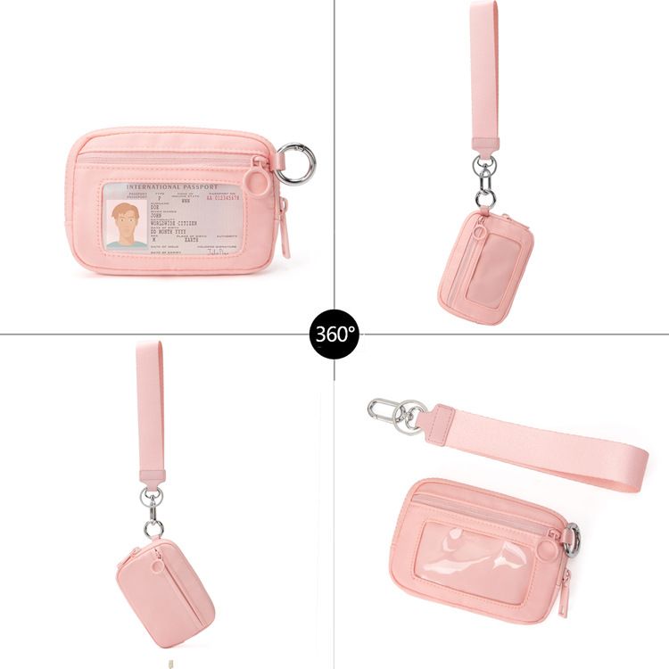 Waterproof Oxford Wristlet Wallet Card Holder with Detachable Wrist Strap view 5