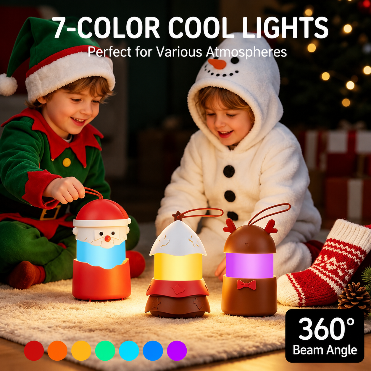 Christmas Music LED Night Light Lantern view 5