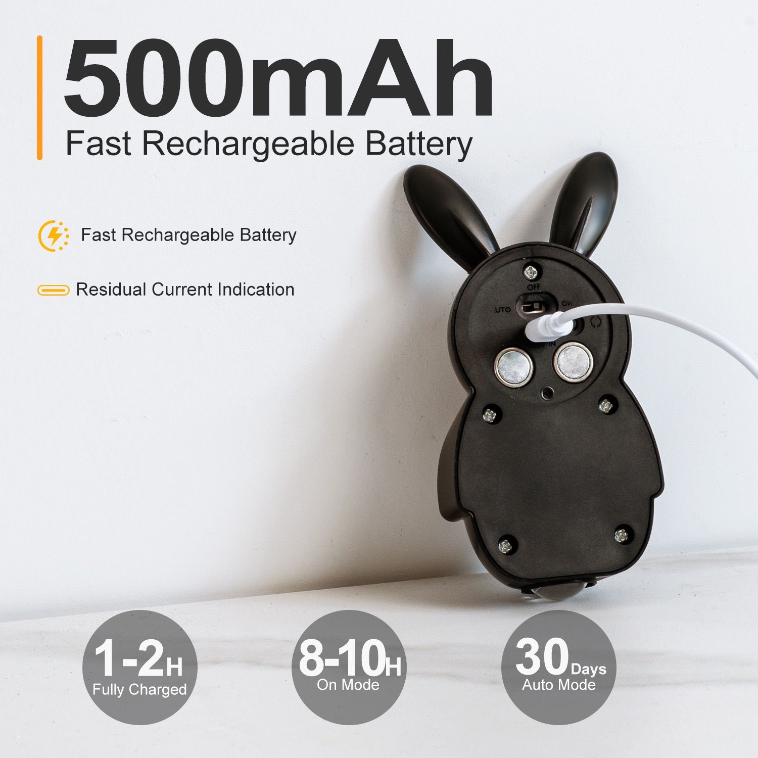 Adorable Bunny Night Light with Motion Sensor view 7