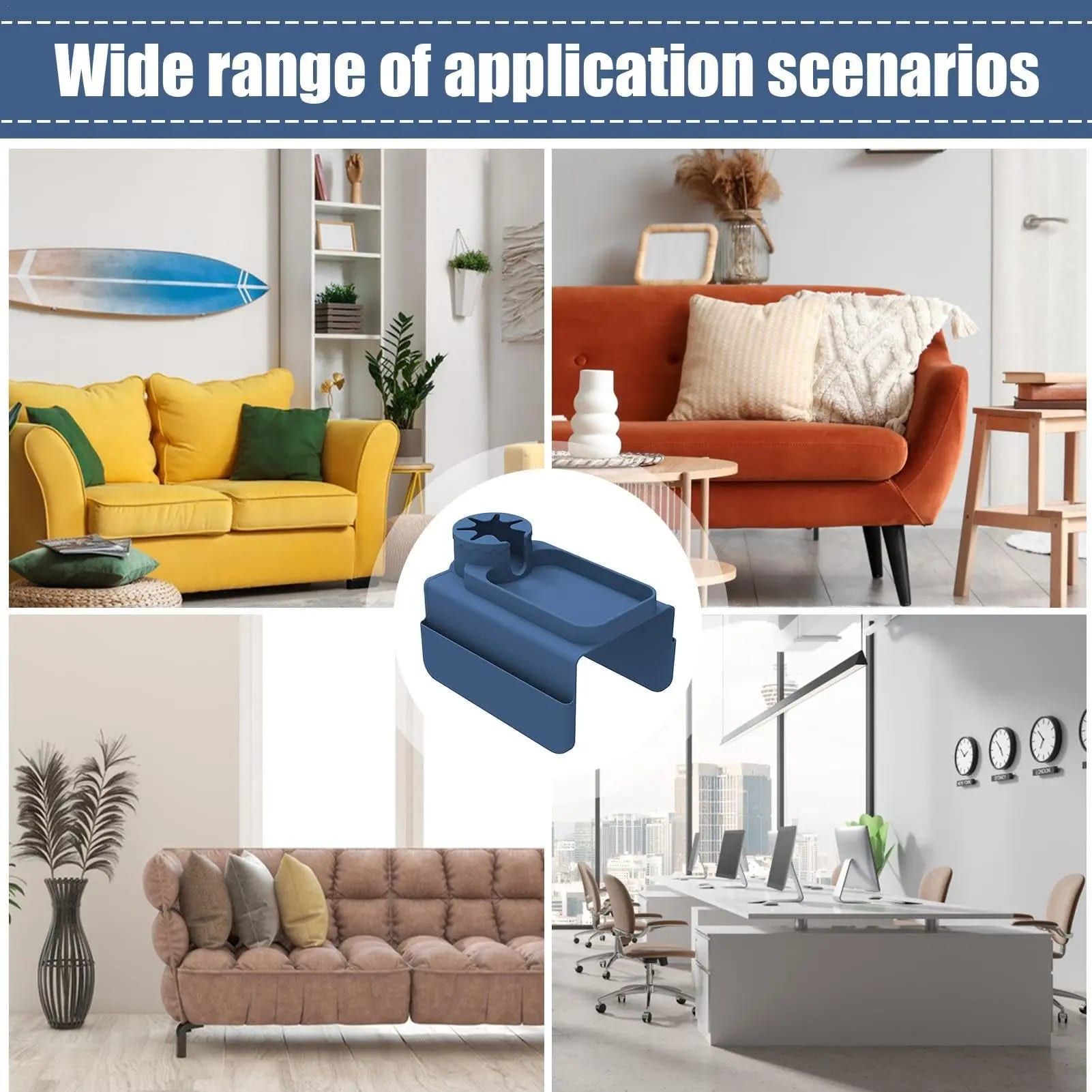 Tidy up your sofa side with this innovative silicone armrest caddy view 6