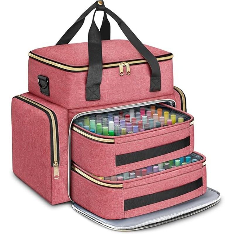 Large Capacity Nail Polish Organizer Bag Double Layer Portable Storage Case view 5