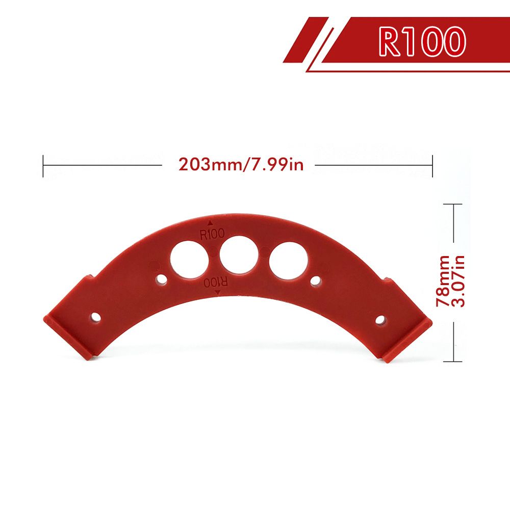 R100-R300 Arc Radius Template Set for Woodworking — image 1