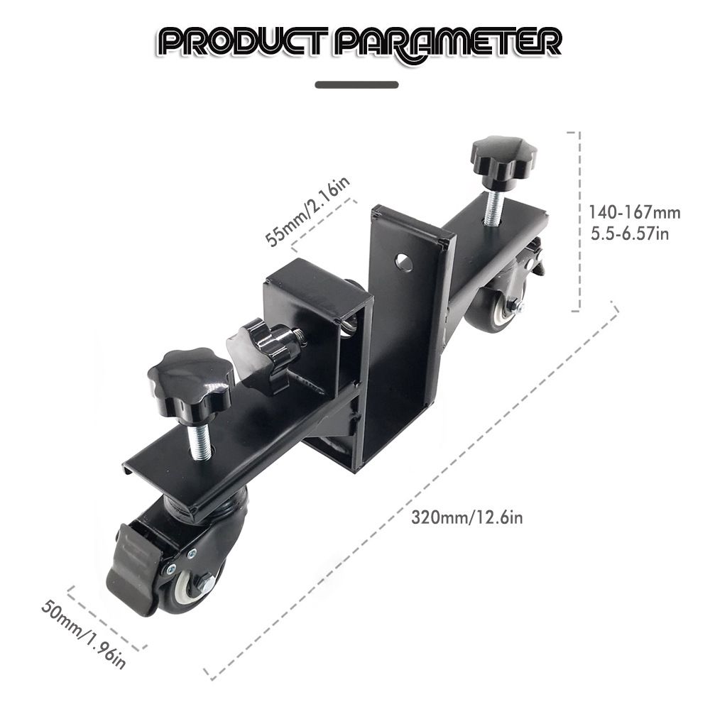 Adjustable Door Installation Roller Tool with 360° Swivel Brake Casters view 3