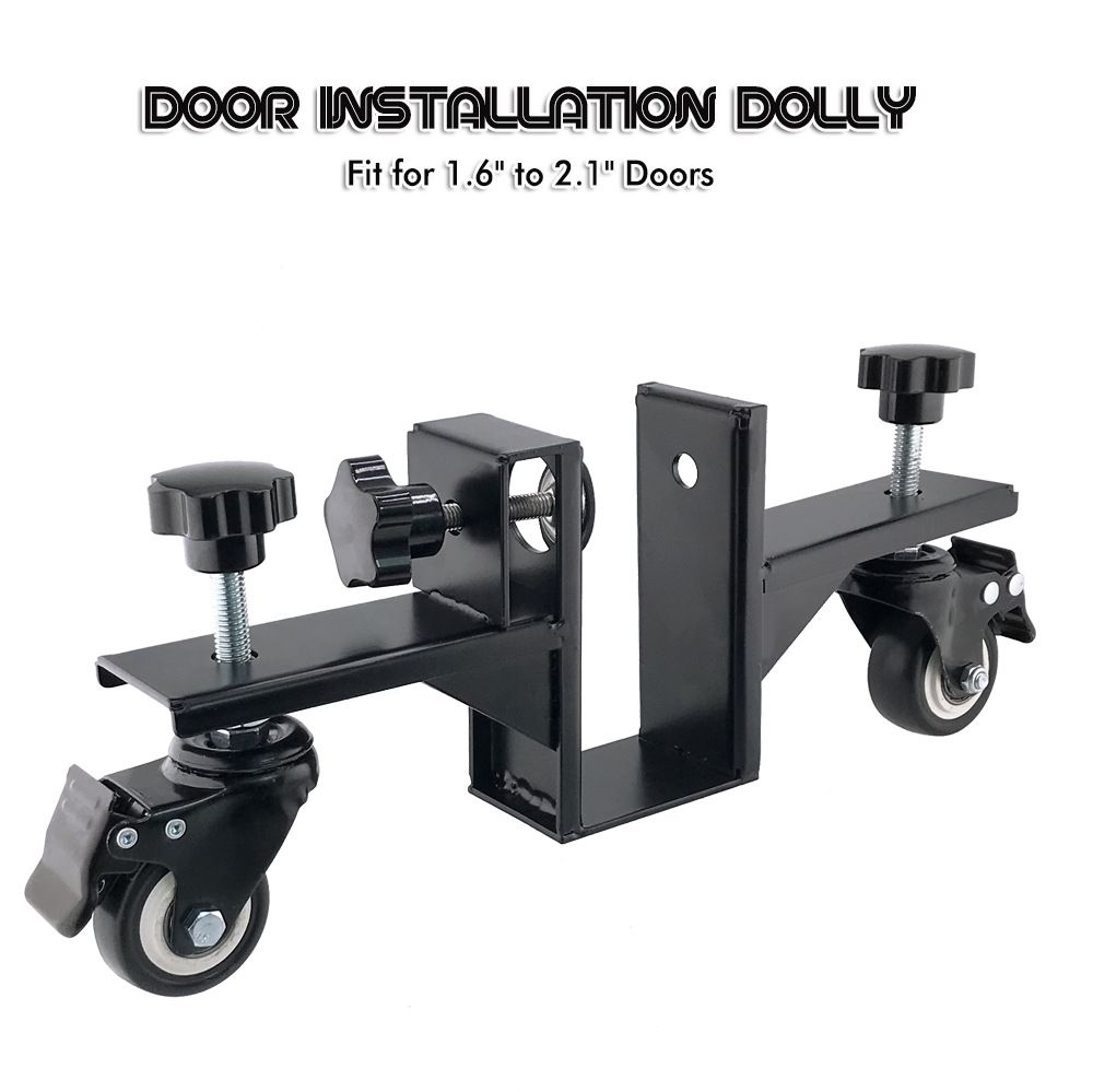 Adjustable Door Installation Roller Tool with 360° Swivel Brake Casters view 5