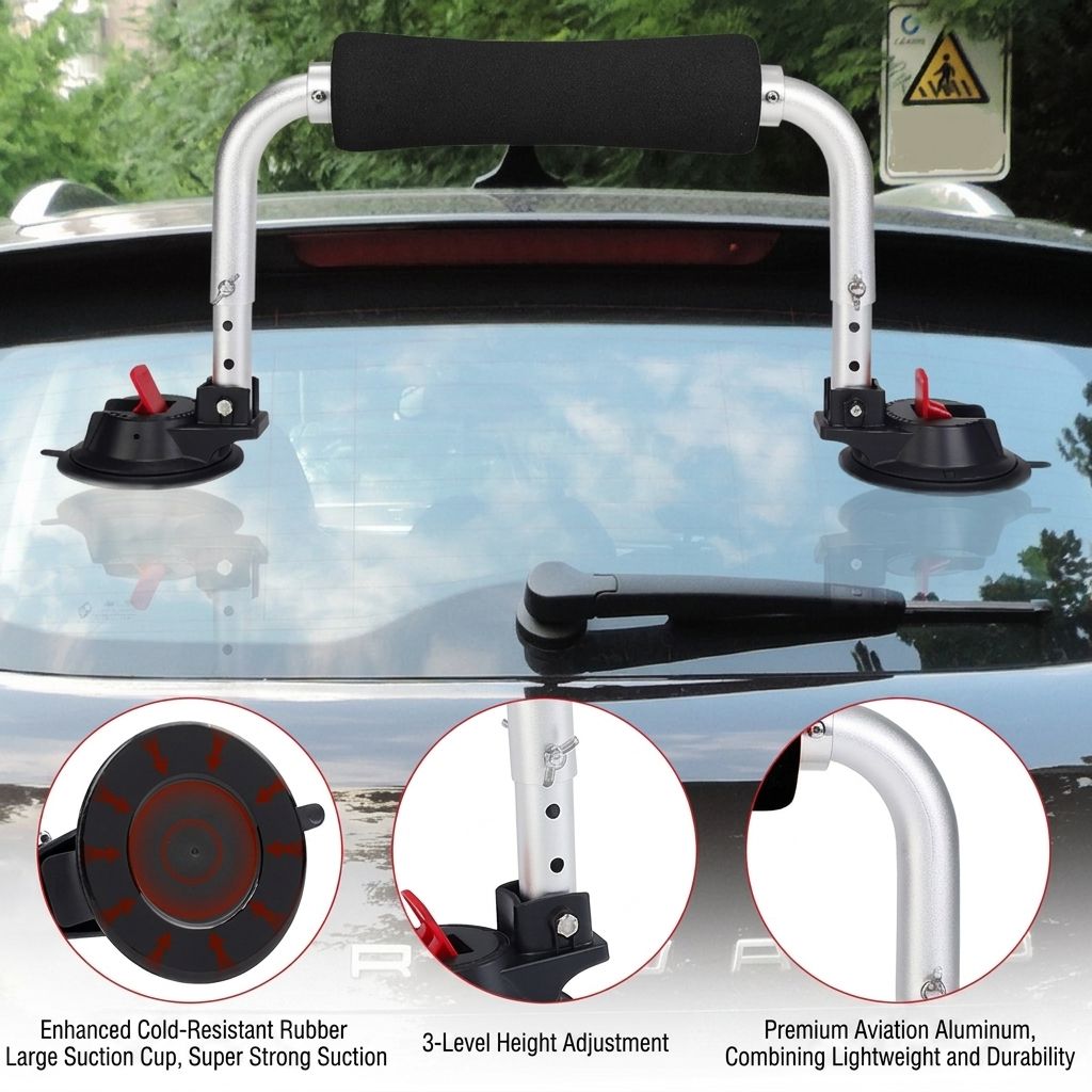 Heavy-Duty Kayak Roof Load Assist with Suction Cup Mount view 3