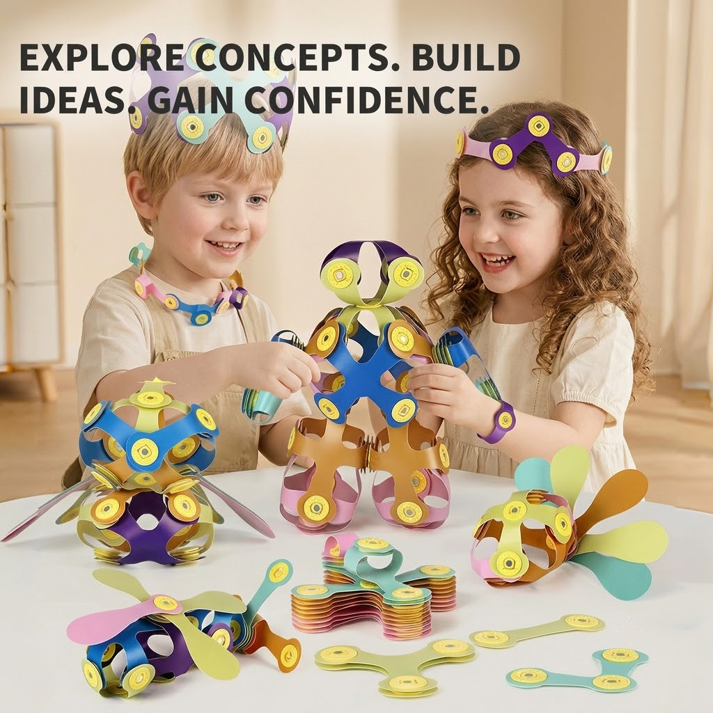 Kids 3D Soft Magnetic Building Tiles Toy Set view 3