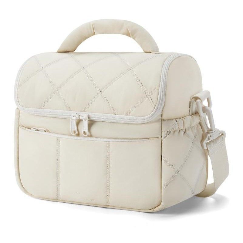 Quilted Insulated Lunch Bag with Adjustable Shoulder Strap view 10
