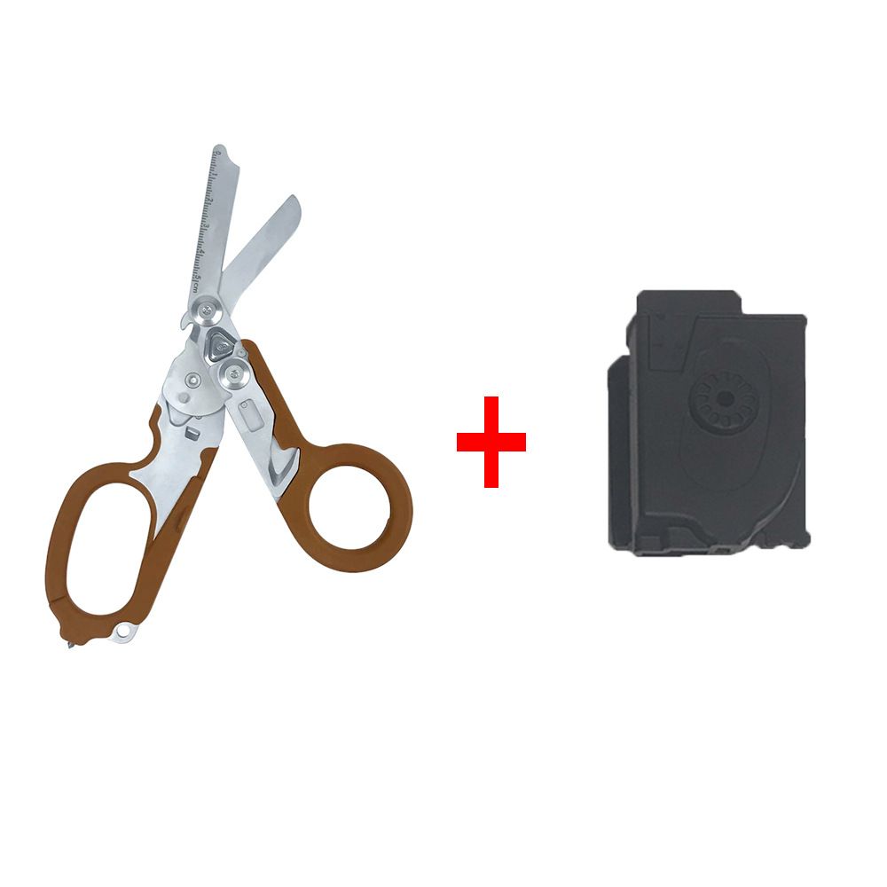 Multi-Function Folding Emergency Shear with 420HC Stainless Steel Blades view 11