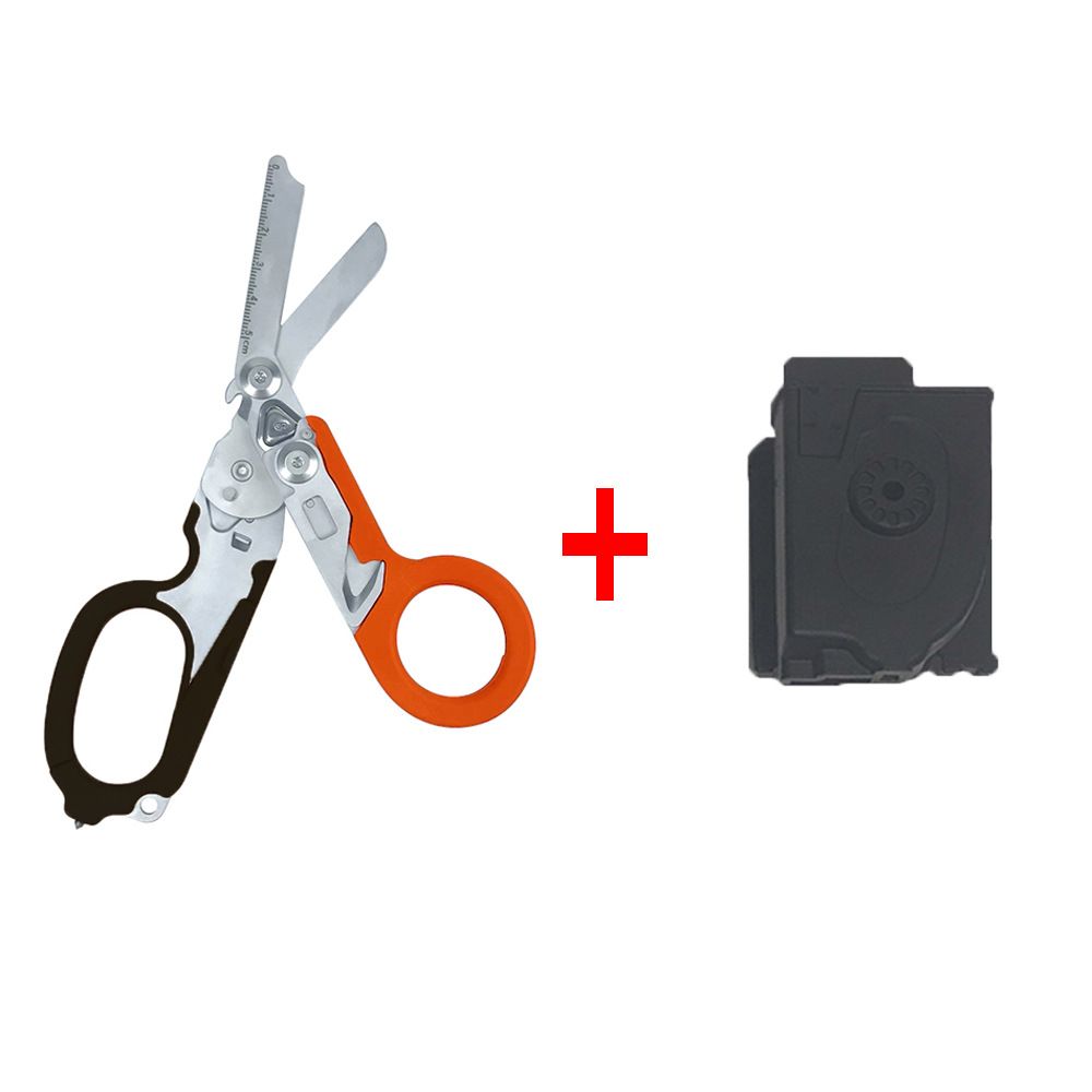 Multi-Function Folding Emergency Shear with 420HC Stainless Steel Blades view 14