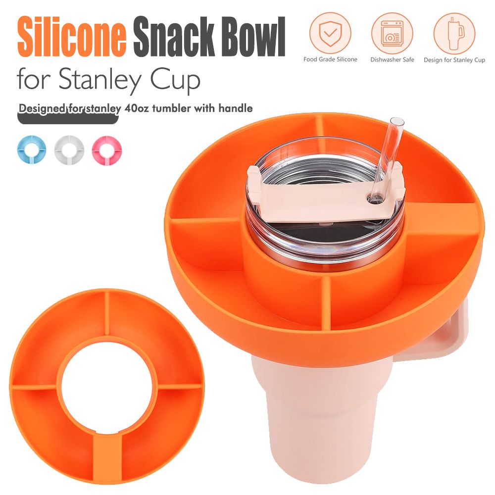 Food-Grade Silicone Snack Tray Ring for 40 oz Handled Tumbler view 4