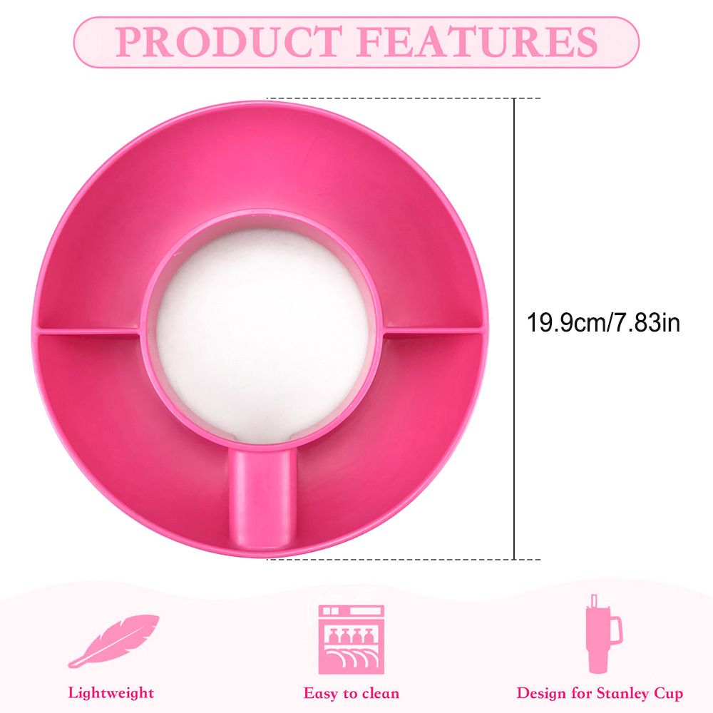 Food-Grade Silicone Snack Tray Ring for 40 oz Handled Tumbler view 12