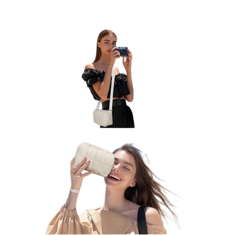 Puffy Puffer Camera Crossbody Bag with Adjustable Shoulder Strap view 5