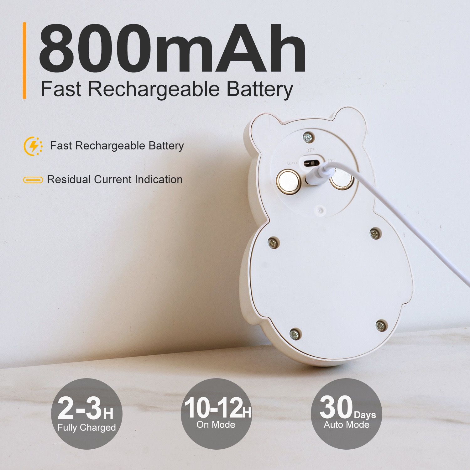 Adorable 3D Cartoon Bear LED Wall Light view 7