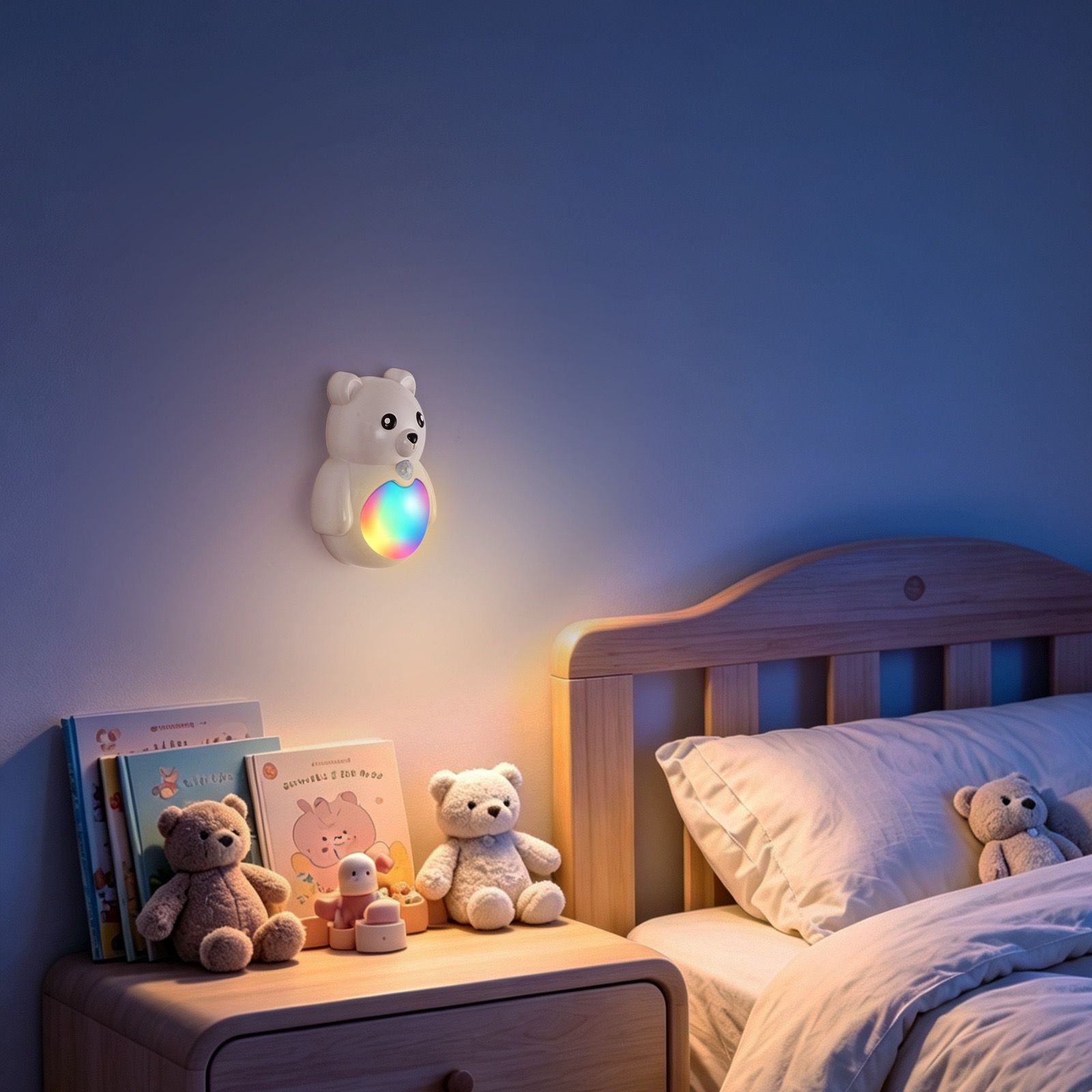 Adorable 3D Cartoon Bear LED Wall Light view 11