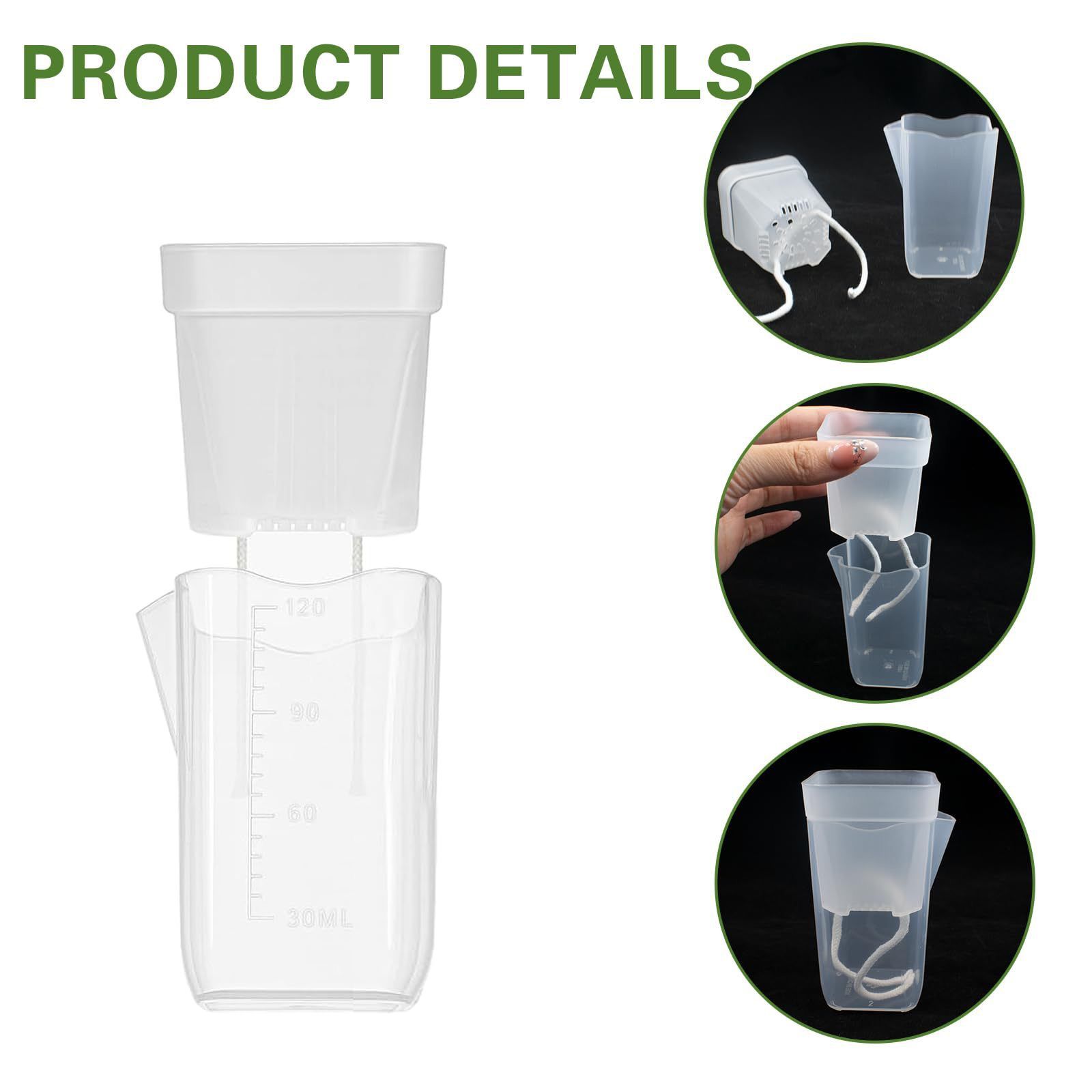 Self-Watering Double-Layer Square Planter Set for Effortless Plant Propagation view 9