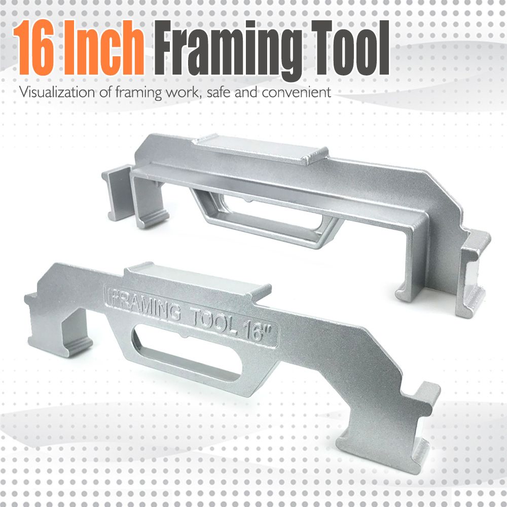 Woodworking Framing Spacer Tool with Bridge Design for Fast Stud Layout and view 2