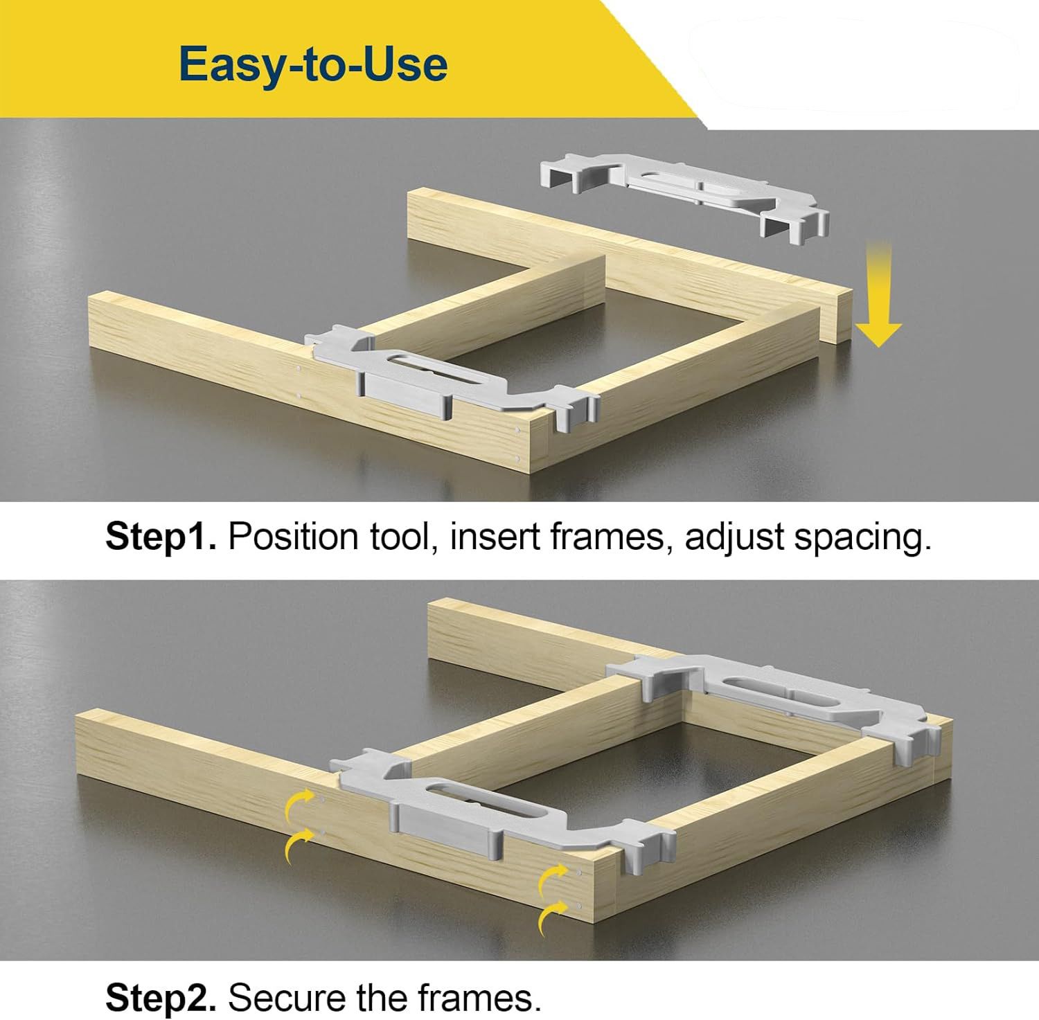 Woodworking Framing Spacer Tool with Bridge Design for Fast Stud Layout and view 9