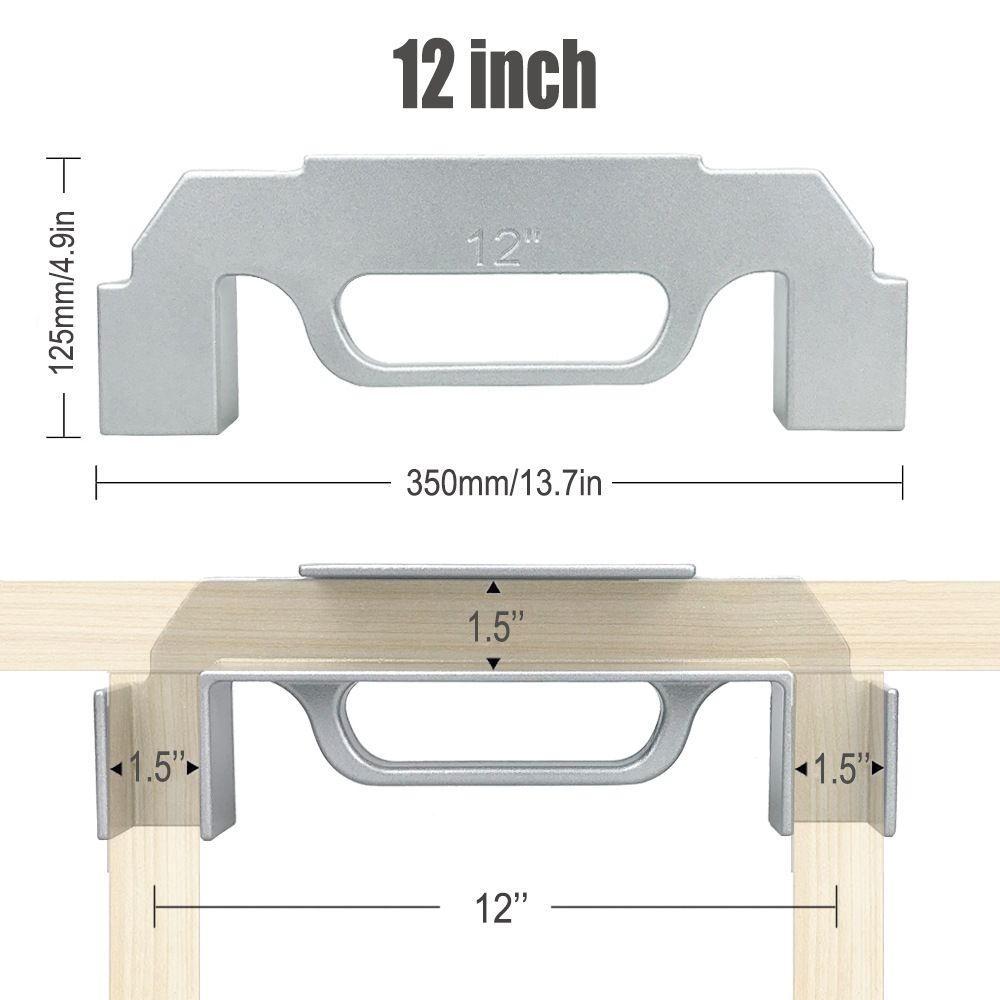 Woodworking Framing Spacer Tool with Bridge Design for Fast Stud Layout and view 13