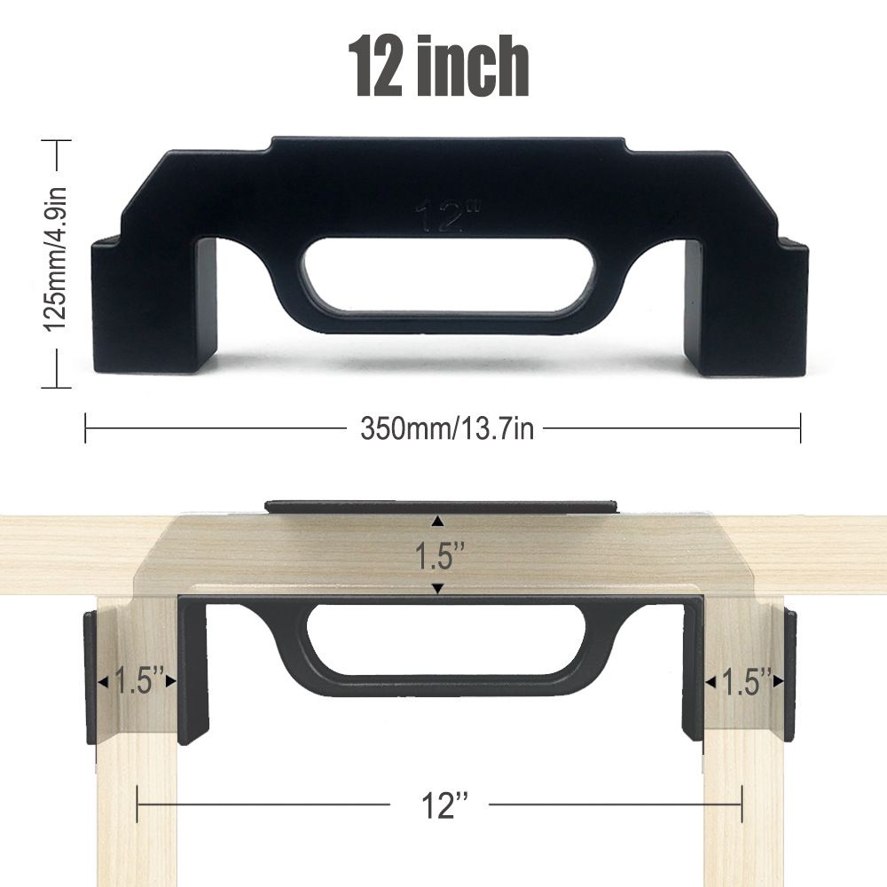 Woodworking Framing Spacer Tool with Bridge Design for Fast Stud Layout and view 14