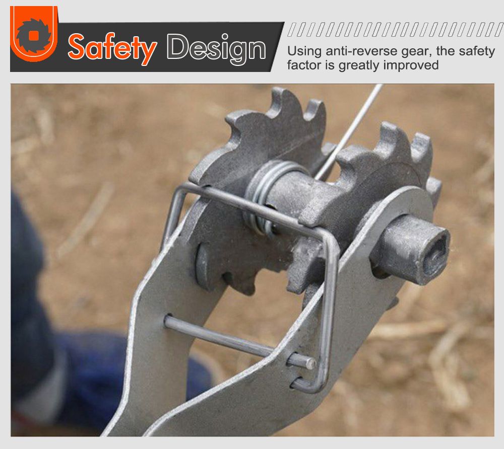 Heavy Duty Steel Wire Tensioner with Ratchet Mechanism and Bonus Wrench for view 8