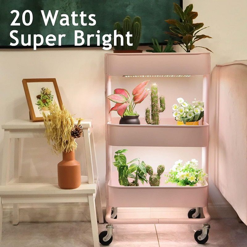 Indoor Full Spectrum LED Plant Grow Light Panel with Smart Timer – Adjustable view 11