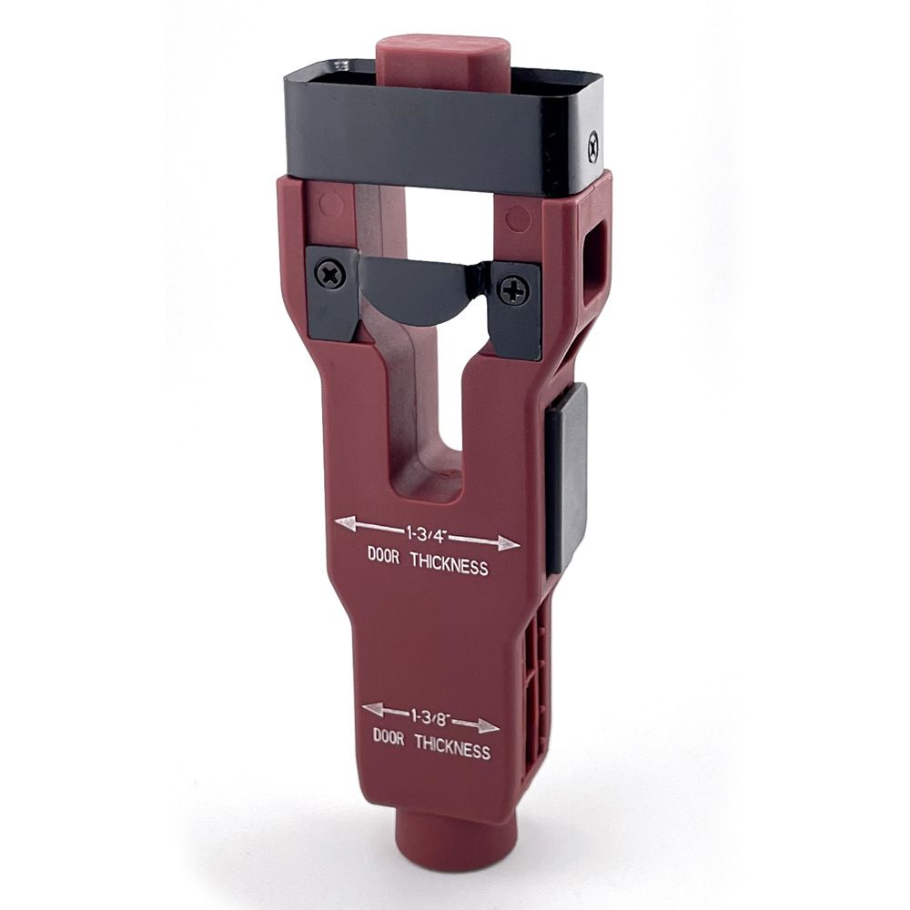 Door Latch Mortise Jig Template Tool with Dual Blades for Precise Lock view 15