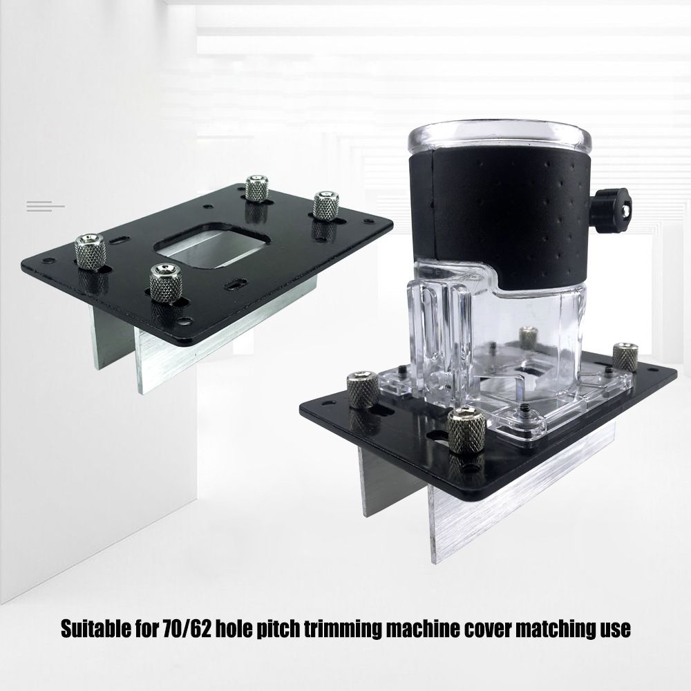 Multifunctional Aluminum Router Base Slotting Jig for Woodworking view 3