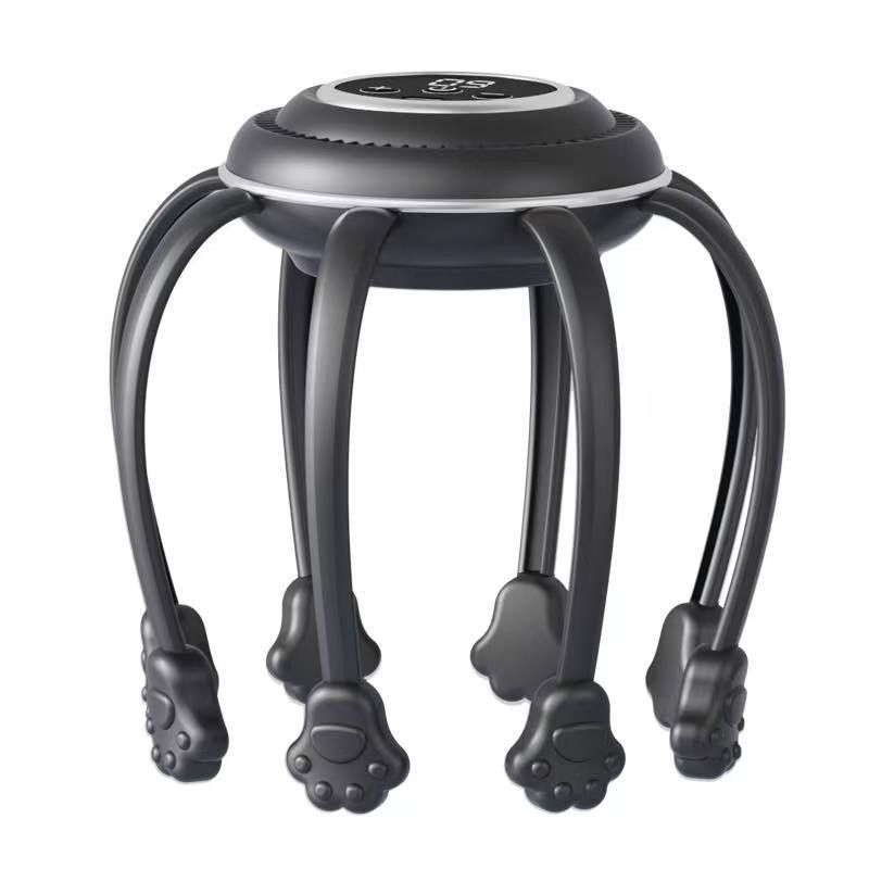 Wireless Octopus Head Massager with USB Charging – Ergonomic Scalp Relaxation view 2
