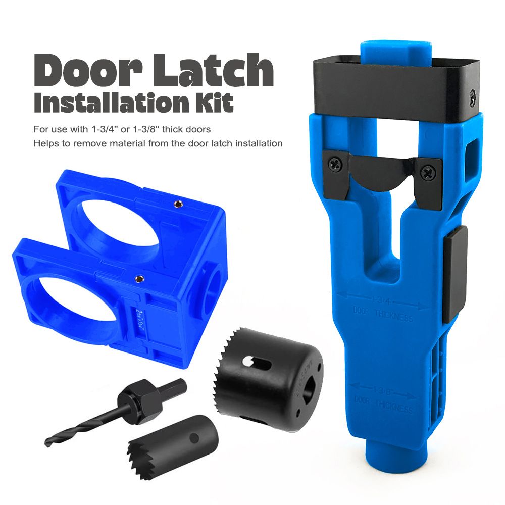 Door Lock and Latch Installation Tool Kit with Hole Saw view 11