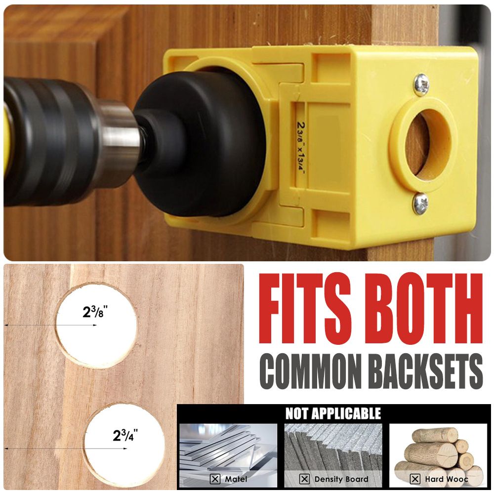 Door Lock and Latch Installation Tool Kit with Hole Saw view 5
