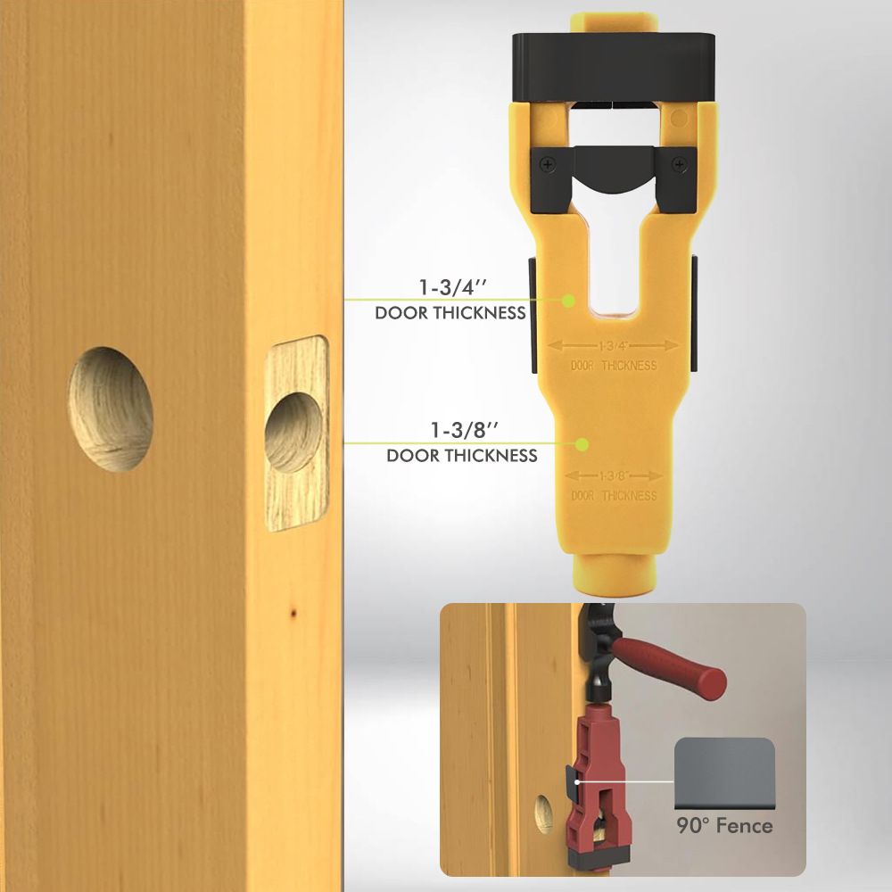 Door Lock and Latch Installation Tool Kit with Hole Saw view 6