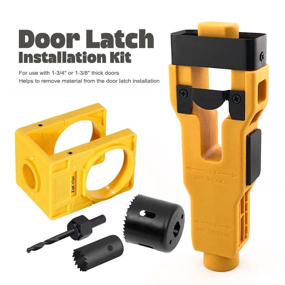 Door Lock and Latch Installation Tool Kit with Hole Saw view 11