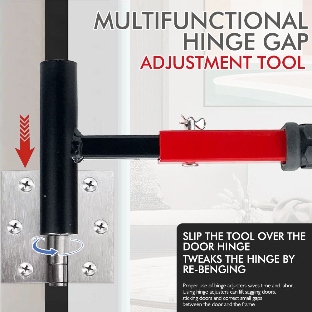 Four-in-One Hinge Gap Adjustment Tool with Interchangeable T-Type Heads for view 3