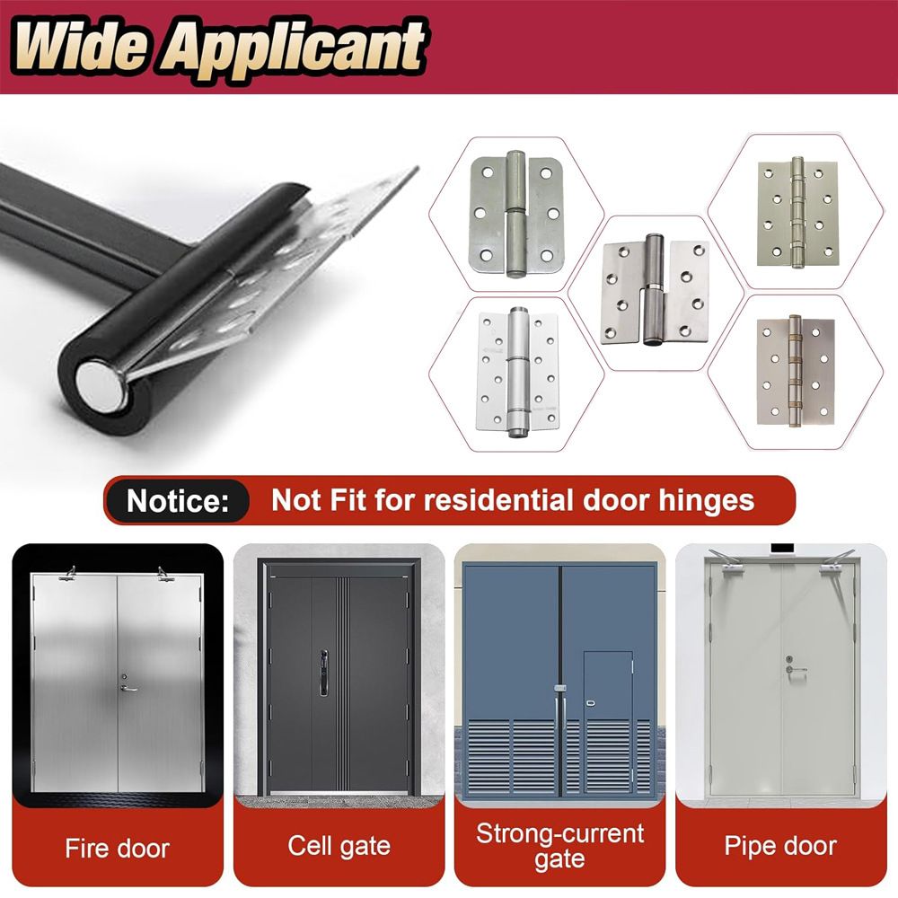 Four-in-One Hinge Gap Adjustment Tool with Interchangeable T-Type Heads for view 5