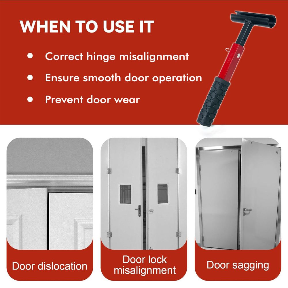 Four-in-One Hinge Gap Adjustment Tool with Interchangeable T-Type Heads for view 6