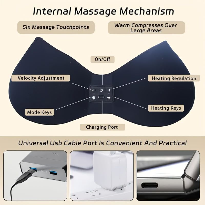 Electric Breast Massager Breast Care Massage Relaxation Massager Regulating view 6