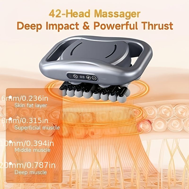 42-Head Massager 9-Speed Massager Fast-Charge Massager Relaxation Massager view 7