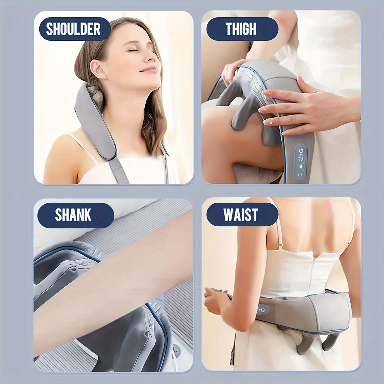 Gray Beige body massager view 9