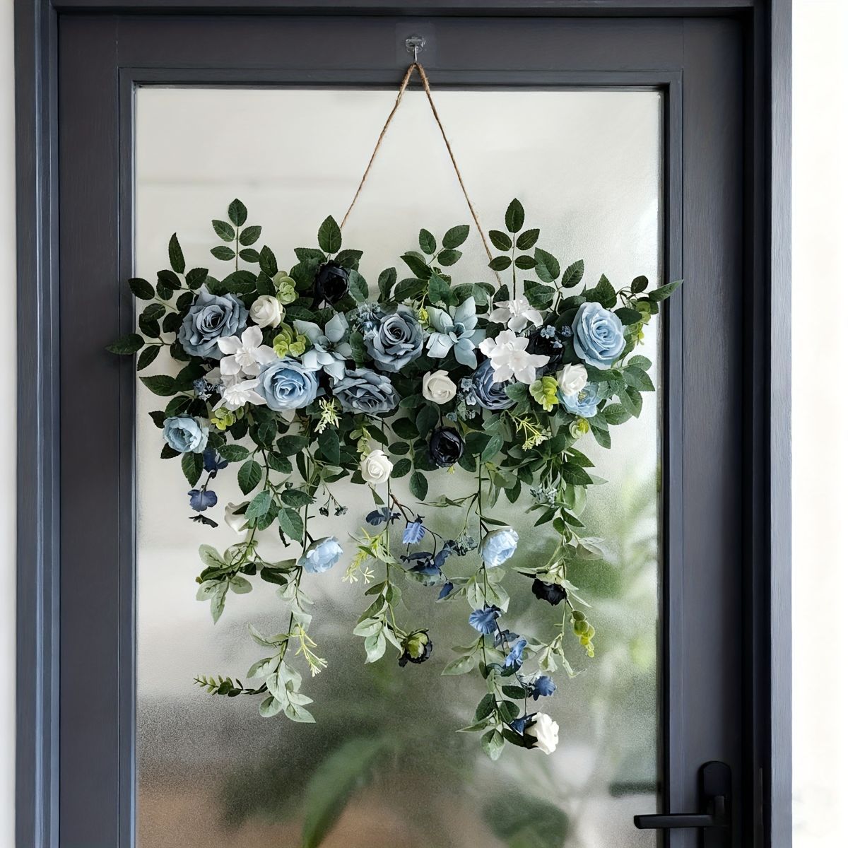 Artificial Hanging Floral Decor Home Decoration Door Decor Porch Decor Wall view 10