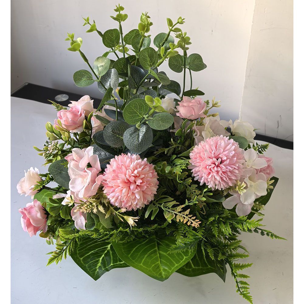 Artificial Flower Arrangement Fake Lilies And Roses Home Decor Accents Garden view 13