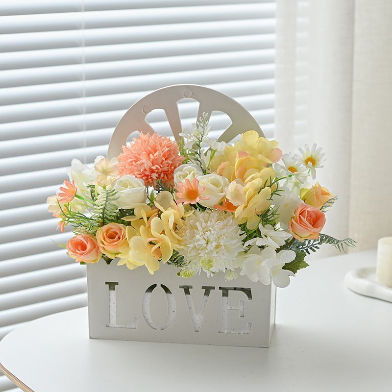 Artificial Sunflowers Wall Hanging Flowers Simulation Flower Basket Living view 2
