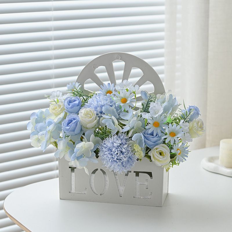 Artificial Sunflowers Wall Hanging Flowers Simulation Flower Basket Living view 2