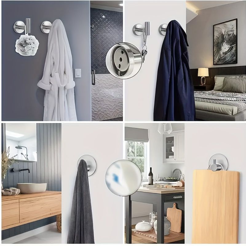Silver Gray Bathroom Shower Accessories 11-Piece Set Towel Bars Hooks Soap view 6