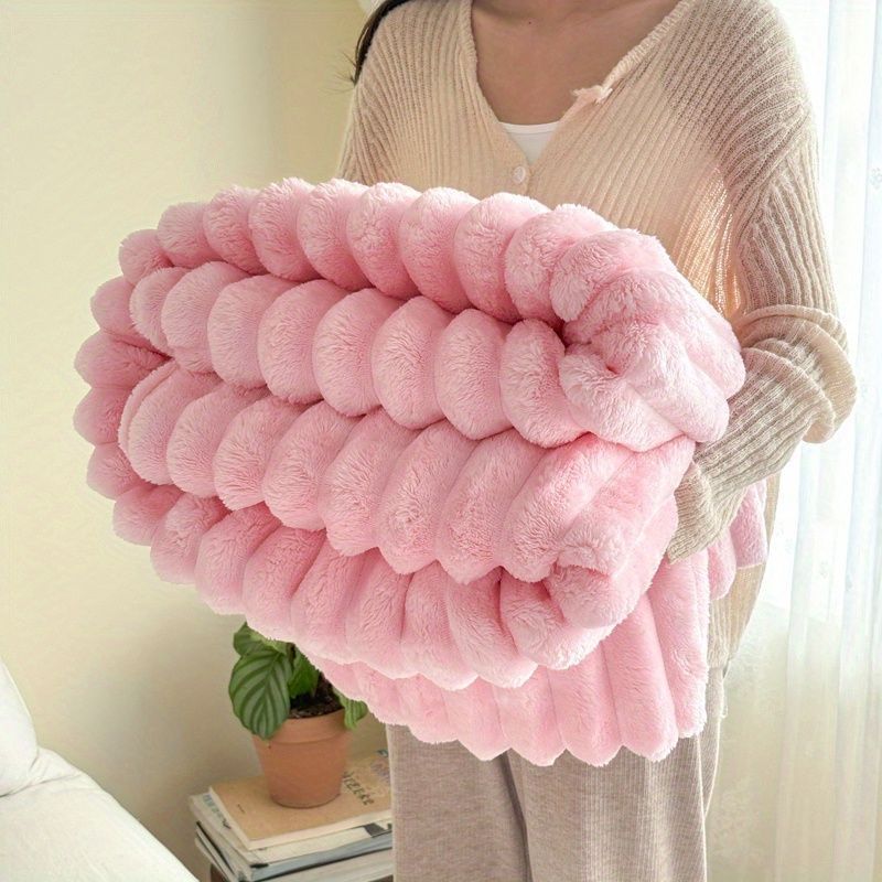 Flannel Sofa Blanket Office Blanket Living Room Throw Comfortable Blanket — image 1