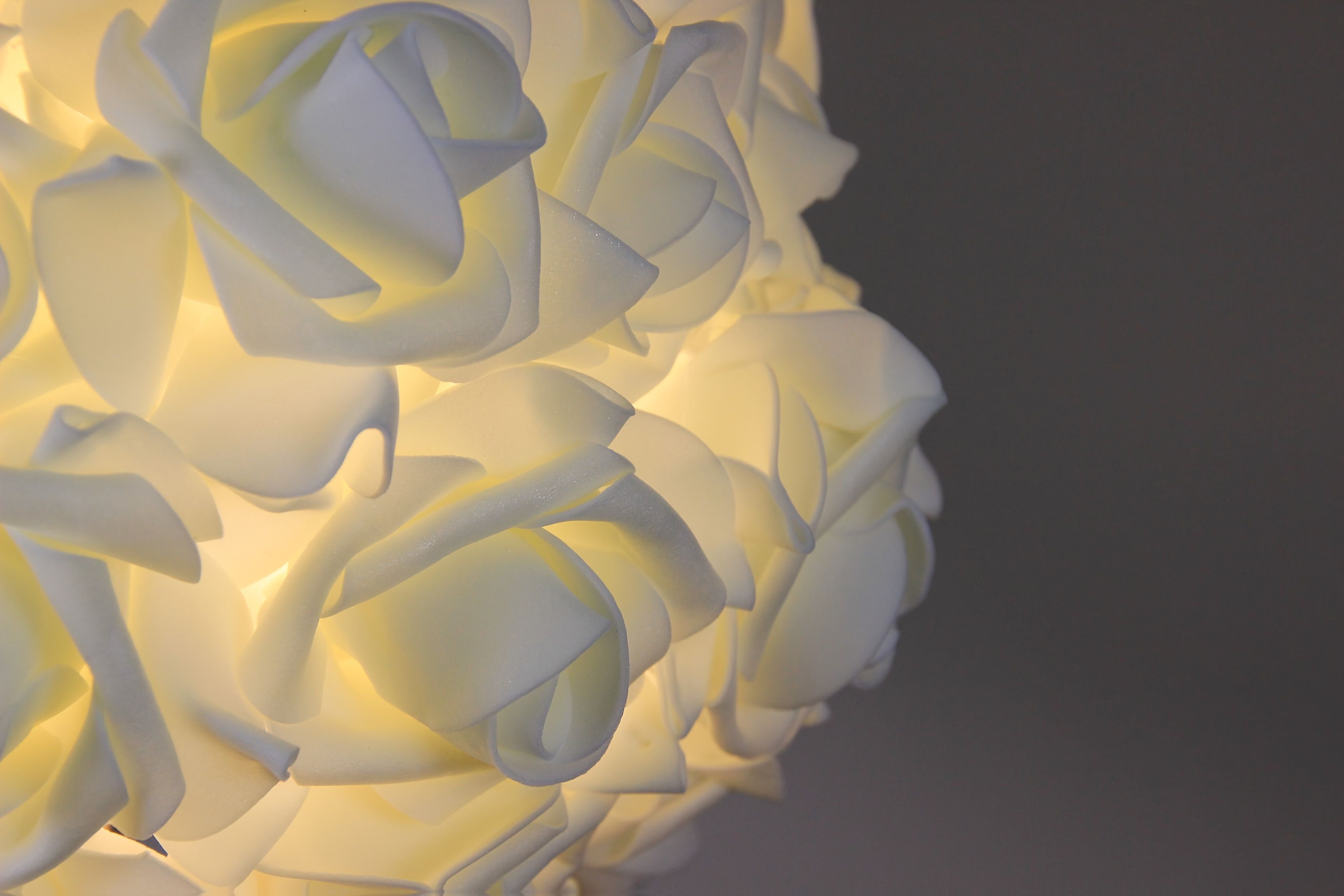 Gold Rose-Shaped Night Light Table Night Light Ambient Lighting Home Decor view 4