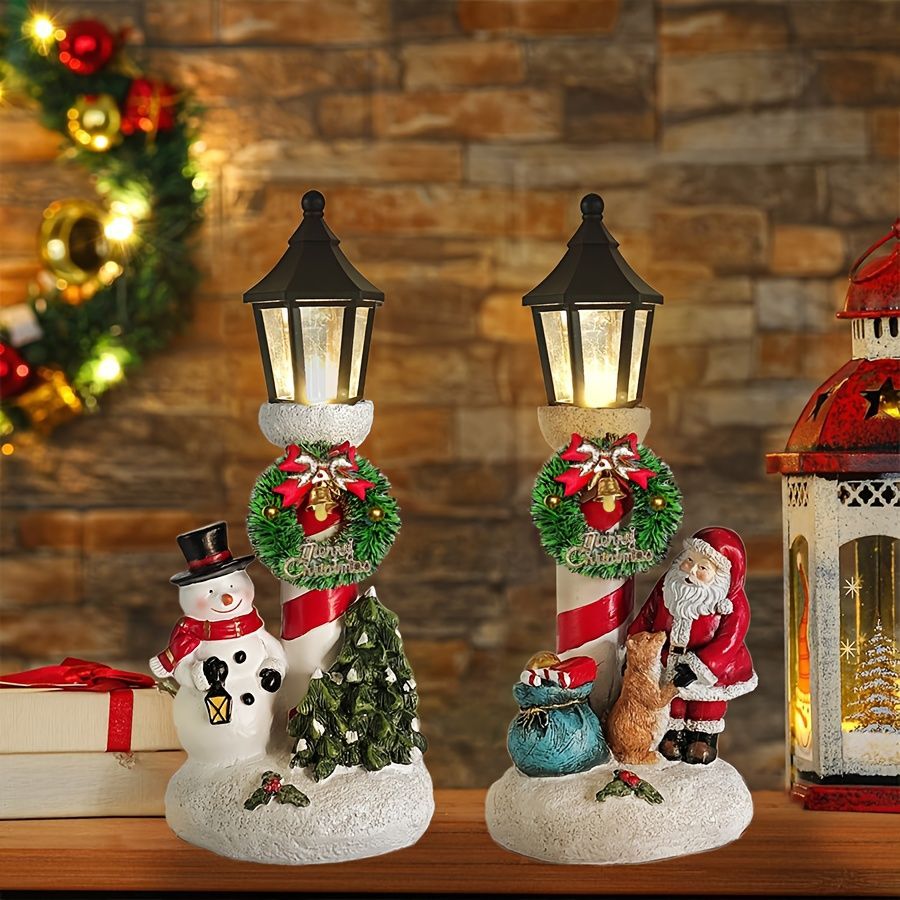 Christmas Lanterns Christmas Night Lights Holiday Decor Santa Night Lights view 4