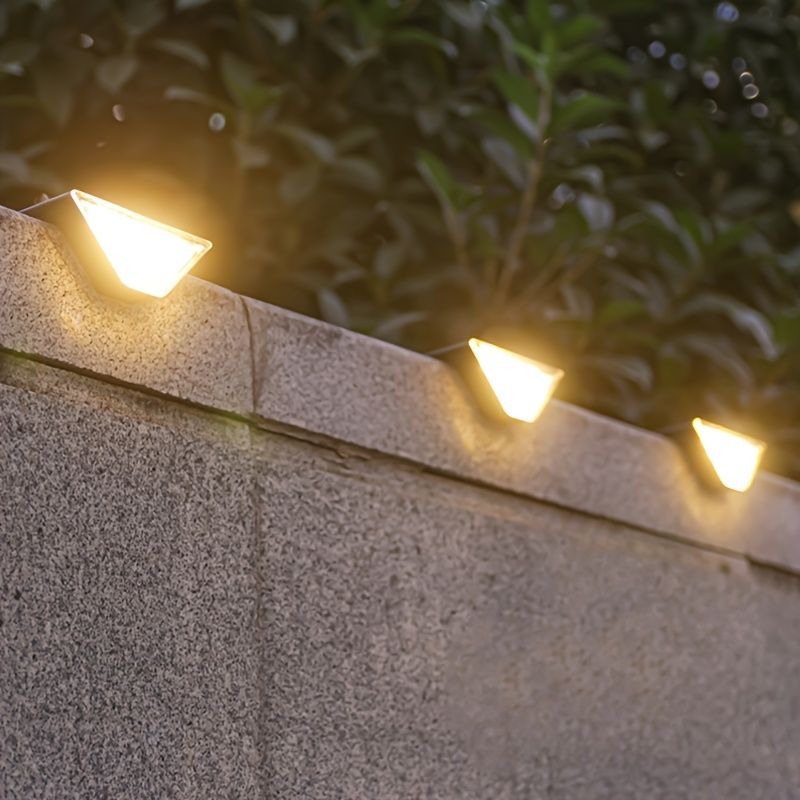 Black Solar-Powered Night Lights LED Night Lights 8-Pack Night Lights Garden view 3