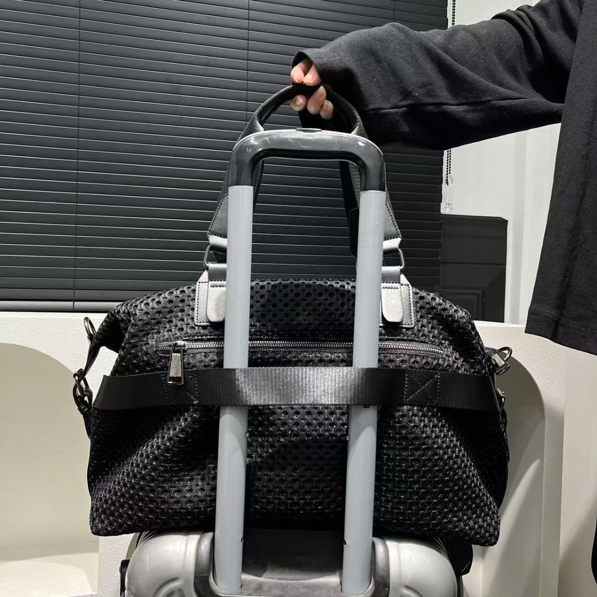 Travel Duffle Bag Embroidered Duffle Bag Stylish Travel Bag Weekend Bag For view 6